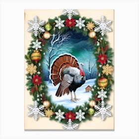 William Morris Christmas Turkey Canvas Print