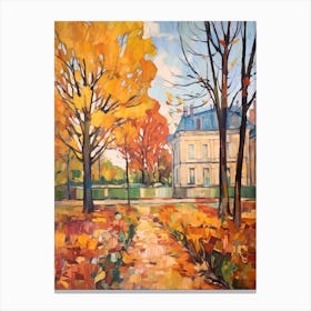 Autumn Gardens Painting Jardin Des Plantes France 2 Canvas Print