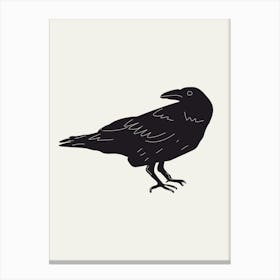 Crow Halloween Poster Canvas Print