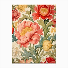 Floral Wallpaper Pattern 17 Canvas Print