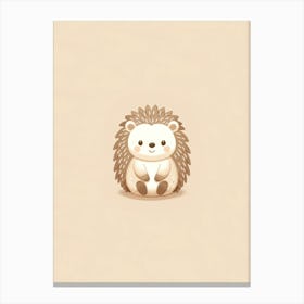 Hedgehog Woodland Themed Nursery Baby Shower Gift Canvas Print