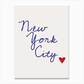 New York City Heart Canvas Print