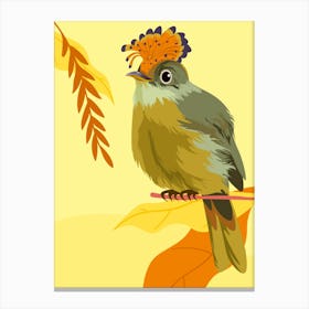 Bird On A Branch Canvas Print