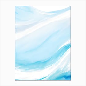 Blue Ocean Wave Watercolor Vertical Composition 78 Canvas Print