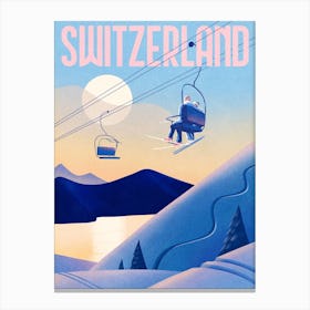 Ski Switzerland Canvas Print
