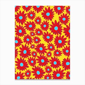 Abstract Alien Flowers Canvas Print