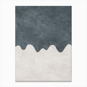 The Blue Dripping Canvas Print