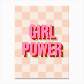 Girl Power - Funny Poster Wall Art Print Canvas Print