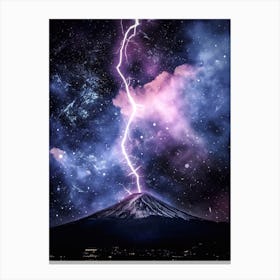 Mount Fuji Thunderbolt Canvas Print