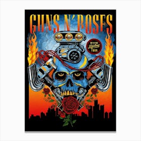 Guns N Roses on tour poster Toile