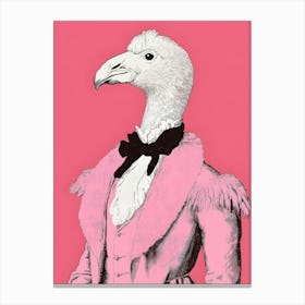 Eagle In Pink Canvas Print