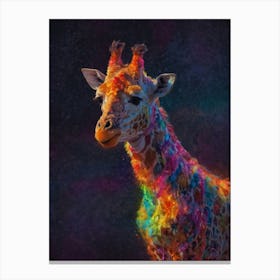 Colorful Giraffe Canvas Print