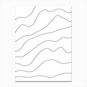 Wavy Lines 10 Canvas Print