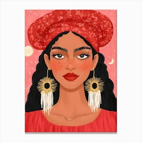 Afro-American Girl Canvas Print