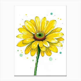 Yellow Daisy 2 Canvas Print