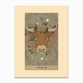 Taurus Tarot Canvas Print