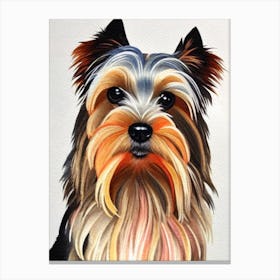 Yorkshire Terrier Watercolour dog Canvas Print