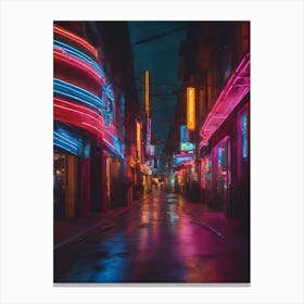 Neon Lights 1 (4) Canvas Print