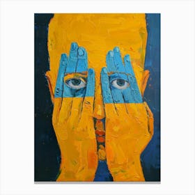 Face Of A Man 13 Canvas Print