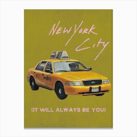 New York City, It Will Always Be You | Retro NYC Travel Collage 3 Toile