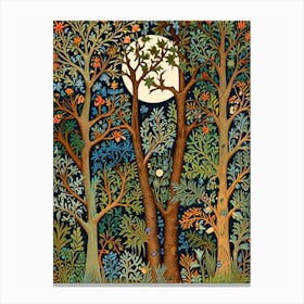 William Morris Moonlight In The Forest 20 Canvas Print