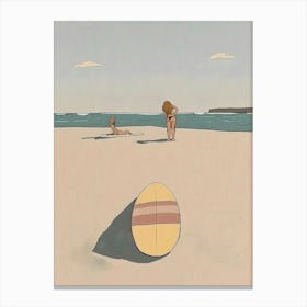 Sand And Surf Canvas Print