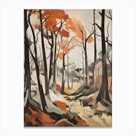 Autumn Fall Trees In The Woods 1 Canvas Print