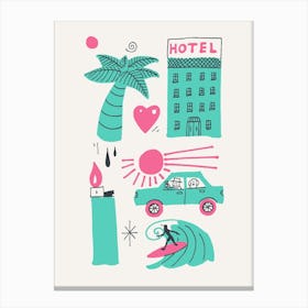 On Holiday Canvas Print