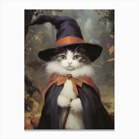 Witch Cat 4 Canvas Print