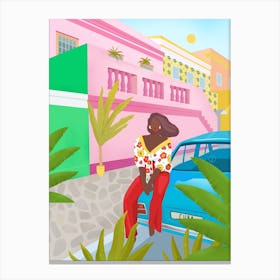 Tropical Woman Canvas Print