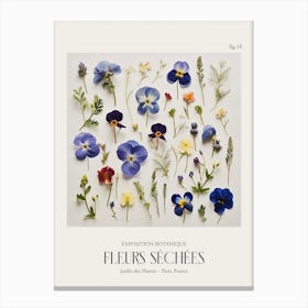Fleurs Sechees, Dried Flowers Exhibition Poster 18 Canvas Print