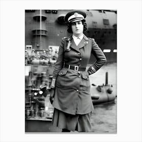 Woman In Uniform 2 Canvas Print