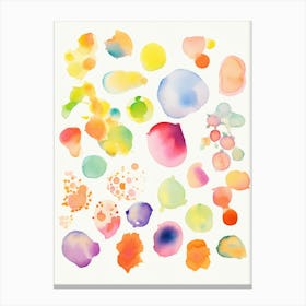 Watercolor Splatters 4 Canvas Print