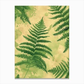 Pattern Poster Giant Chain Fern 1 Canvas Print