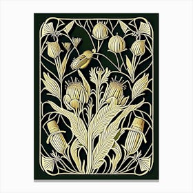 Beeswax 2 William Morris Style Canvas Print