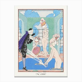 L Eau (1917–1920), 1 George Barbier Canvas Print