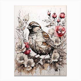 COLORFUL SPARROW Canvas Print