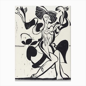 Mary Wigmans Dance, Ernst Ludwig Kirchner Canvas Print