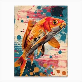 Koi Fish, Vibrant, Pop Art Canvas Print