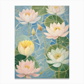 Lotus Mosaic Canvas Print