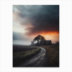 Dark Stormy Sky Canvas Print