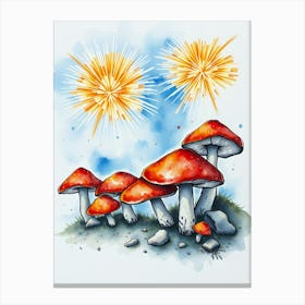 Mushroom Painting 7 Canvas Print