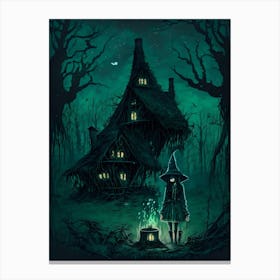 The Young Witch's Hideout Canvas Print