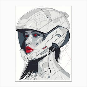 Futuristic Woman Canvas Print