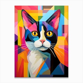 Cat Abstract Pop Art 3 Canvas Print