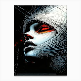 Satan'S Face Canvas Print