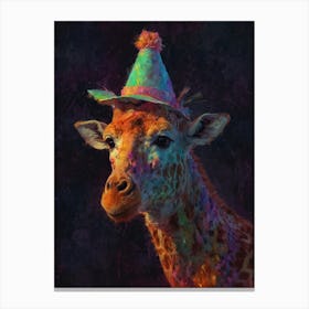 Birthday Giraffe Canvas Print Canvas Print