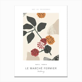 Mulberry Le Marche Fermier Poster 3 Canvas Print