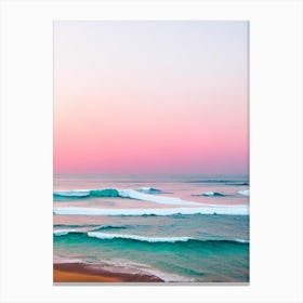 Mirissa Beach, Sri Lanka Pink Photography 1 Canvas Print