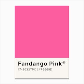 Fandango Pink Canvas Print